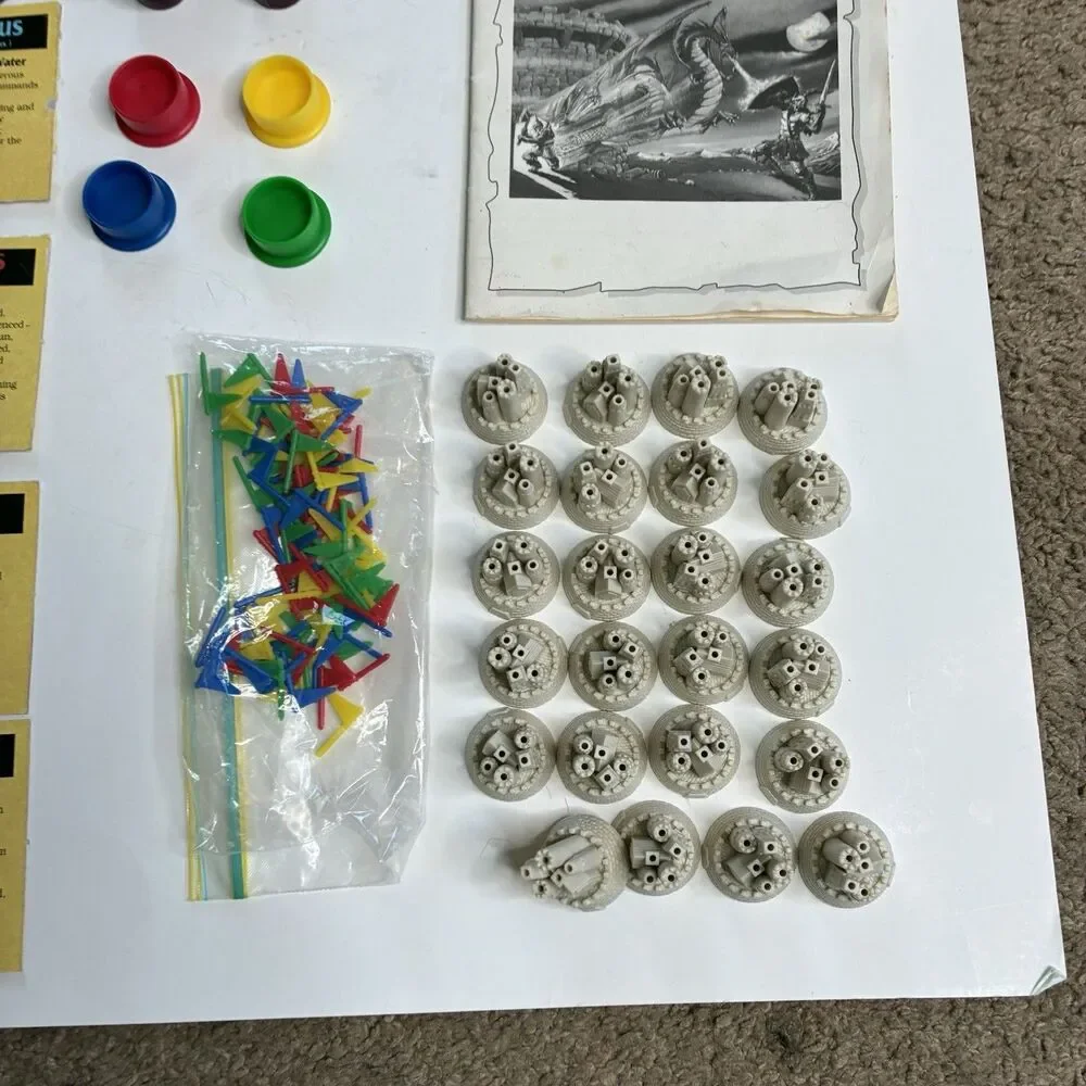 Tower of the Wizard King Parker Brothers 1993 Tower Game Figures Parts Pieces